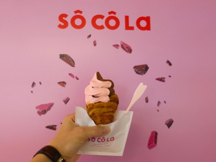 Socola ソコラ 難波 サクサクパイ生地とアイスの相性抜群 難波にオープンした濃厚チョコレート専門店 けんけんの関西食べある記