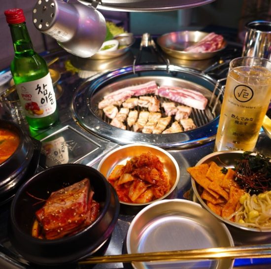 Root2食堂 ルートツー食堂 京都 韓国ドラマの世界感が広がる おしゃれすぎるネオ韓国焼肉店